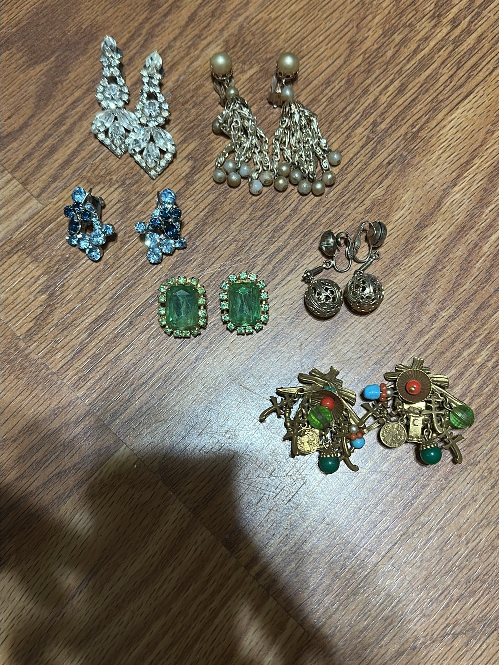 Bundle of 6 Statement Clip Earrings